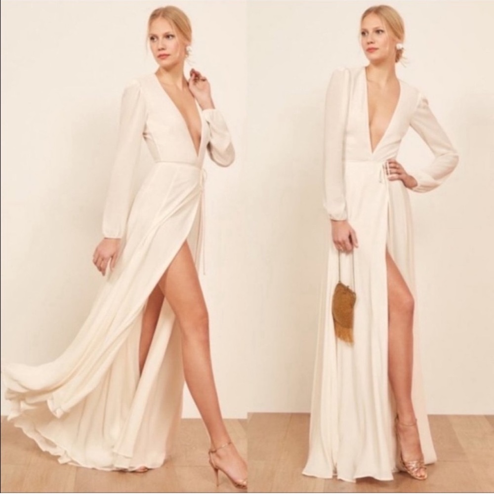 Reformation Milan Dress in Ivory Size XS NWT